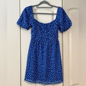Francesca's Collections Blue and White Floral Dress